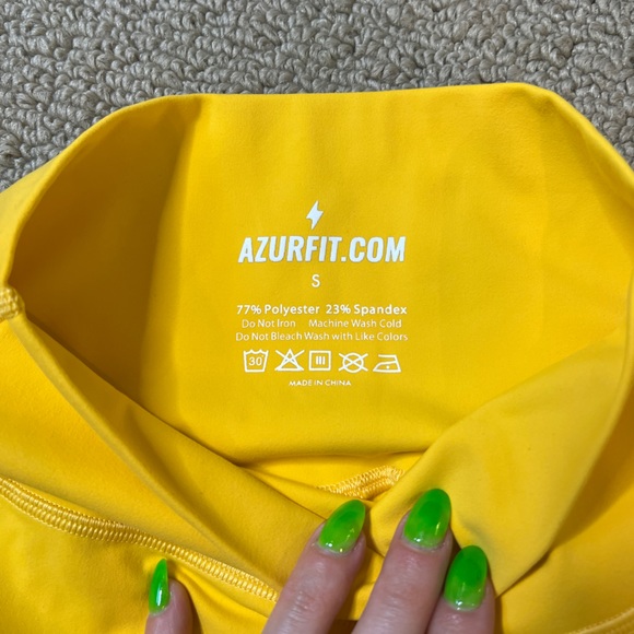 Azur Fit Yellow Leggings - Size S - Picture 4 of 6